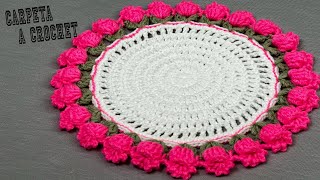 PASO A PASO PARA TEJER POSAPLATOS A CROCHET [upl. by Fording466]