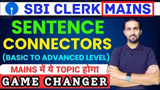 Sentence Connectors in English for SBI Clerk Mains Exam  By Aditya Sir [upl. by Nitsid]