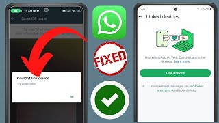 So beheben Sie das Problem „Gerät konnte nicht mit WhatsApp verknüpft werden“ [upl. by Sena]