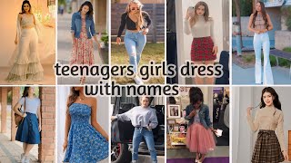 outfit ideas for teenagers with names  girls dress [upl. by Uchida]