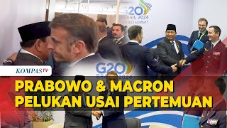 Momen Prabowo dan Macron Berpelukan Usai Pertemuan di SelaSela KTT G20 Brasil [upl. by Alvarez640]