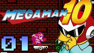 Lets Play Mega Man 10 ProtoManRun 1  chuckles IM IN DANGER [upl. by Nahguav181]