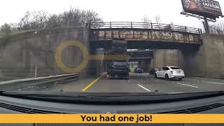 Car Go Bump when this trucker forgets his cargo [upl. by Oam]