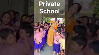 Govt Schools Vs Private Schools  funnyvideo school govtschools viralvideo [upl. by Amabil229]