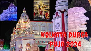 Durga Puja 2024  Kolkata Day 8 4K 60fps [upl. by Odey67]