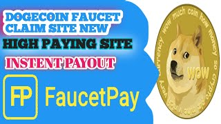 Unlimited Doge Coin Faucet Claim Site [upl. by Aynuat967]