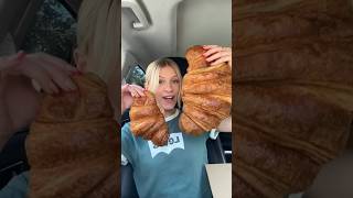 big vs small croissant 🥐 croissant viralfood explorefood [upl. by Alyehc]