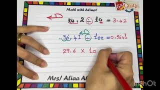 Grade 5 unit 1 1st Term  place value shuffle  multiplying or dividing by 10  100  1000 [upl. by Akirehc859]