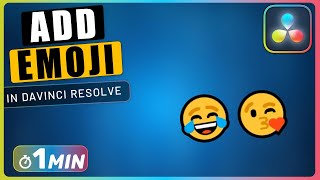 How to Add EMOJI to Textbox in Davinci Resolve [upl. by Ursula]