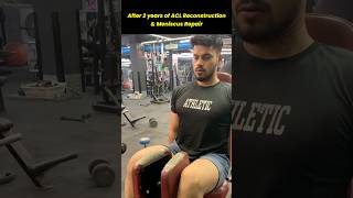 After 2 years of ACL RECONSTRUCTION AND MENISCUS RECOVERY acl aclrecovery meniscustear [upl. by Peppard]