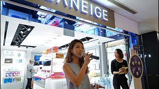 Emcee Juliana hosting Laneige NEX Store Opening [upl. by Adehsar]