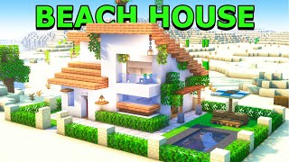 How to Build a Beach House in Minecraft [upl. by Schmitz]