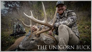 THE UNICORN BUCK  WISCONSIN GIANT WHITETAIL WITH BOW  HANG AND HUNTING THE RUT [upl. by Laban505]