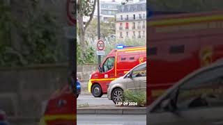 SDIS 07 VSAV Pompiers de ARDÈCHE en urgence JO PARIS 2024 [upl. by Vanna130]