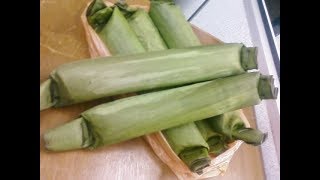 Cara Membuat Lontong Daun Pisang yang Mudah [upl. by Kavita]