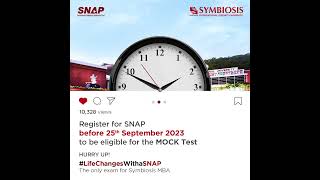 SNAP 2023  Official Mock Test Update [upl. by Kincaid222]