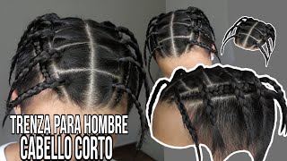 trenzas para hombres cabello corto 2023 2024 [upl. by Trela]