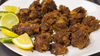 Telangana Style Mutton Fry  Mutton Fry Recipe in Telugu [upl. by Bartko]