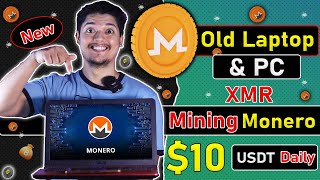 10 Daily XMR🚀  Crypto Mining Using A LaptopPC App Proof 🤑  Monero Mining CPU Setup 2023 😍 [upl. by Bayly]