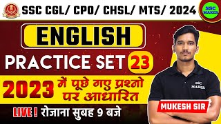 SSC CGL CHSL MTS 2024  English Practice Set 23  English Previous Year Questions  SSC MAKER [upl. by Angelia291]