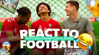 SOUTHAMPTON ACADEMY PLAYERS REACT TO THE BEST FOOTBALL SKILLS ON TONSSER [upl. by Lichtenfeld780]