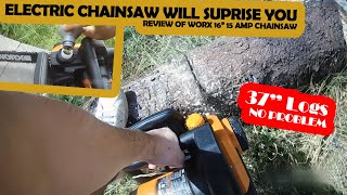 Watch before buying Electric Chainsaw  Worx 16 Inch Electric Chainsaw Review WORX WG3031 Chainsaw [upl. by Evadne]