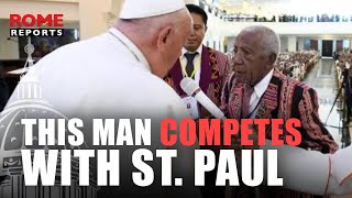 Pope to a catechist “It seems that this man competes with St Paul” [upl. by Eadie496]