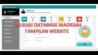 NEW DATABASE MADRASAH SEPERTI WEBSITE EXCEL PRO 2022 SEMUA JENJANG [upl. by Wightman]