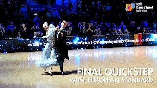 Evaldas Sodeika amp Ieva Zukauskaite  Quickstep  WDSF European Championship 2023 [upl. by Mickelson354]