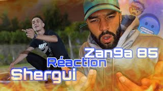 SHERGUI  ZAN9A 85 OFFICIAL VIDEO PROD BY NASAR BEAT Réaction 💙💙 [upl. by Celeste]