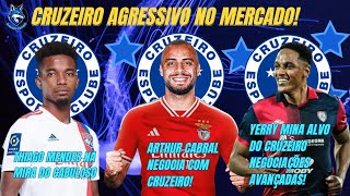 💥💣🚨CRUZEIRO AGRESSIVO NO MERCADOARTHUR CABRALTHIAGO MENDESPEDRINHO BH MONTANDO UM TIME FORTE [upl. by Claudelle230]