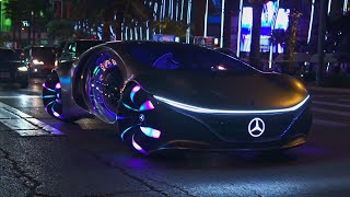 Mercedes Benz Vision AVTR  Interior Exterior and Drive  CES 2020 [upl. by Arreic]