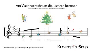 Am Weihnachtsbaum die Lichter brennen Weihnachtslieder Klavier [upl. by Yuht994]