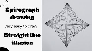 Creating Optical Illusions with Spirograph Art  Discover the Magic of Spirograph Straight Lines 3d [upl. by Therine]