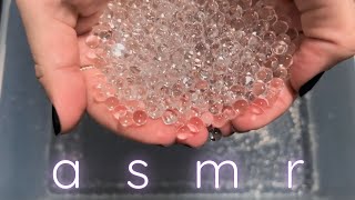 ASMR Sensory Relaxation with Squishy Water Gel Beads  No Talking [upl. by Aniryt]