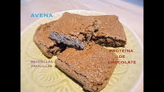 Bizcocho de Avena y Proteína de Chocolate 🍫 Receta Fitness [upl. by Towers811]