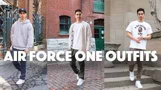 6 Easy Ways to Wear the Nike Air Force One  Outfit Ideas [upl. by Terza]