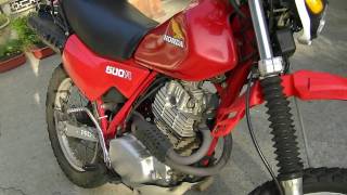 Honda XL500R Motorcycle Review  XR500 [upl. by Roze]