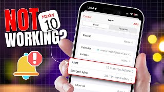 How to Solve iPhone Calendar Alerts Not Working Problem  Calendar Stopped Alerts in iOS 18 [upl. by Aitnwahs]