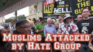 Hateful Christian Preachers vs Muslims  At Balboa Park San Diego [upl. by Ahsinrev]