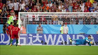 Alireza Beiranvand saves Ronaldo penalty in world cup Russia 2018  Amazing Images [upl. by Ellennoj]