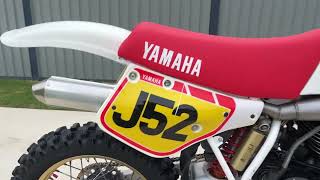 1986 Yamaha YZ490 [upl. by Inaffyt670]