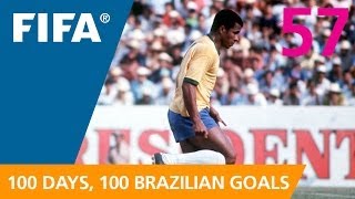 100 Great Brazilian Goals 57 Jairzinho Mexico 1970 [upl. by Notsag857]