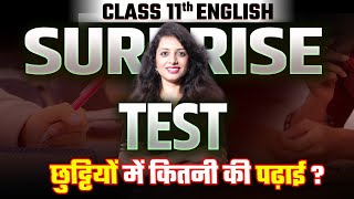 Class 11 English Surprise Test🔴Live  7 PM➡️ Hindi Medium English Most Important Questions 2025 [upl. by Curcio]