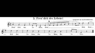 Beethoven  Freu dich des Lebens Vocal Canon Clarinet Trio [upl. by Tyson486]