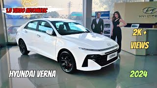 2024 Hyundai Verna 15 turbo automatic detailed review  Verna the best sedan in 2024 automobile [upl. by Aihsenet]