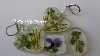 Easy Resin and Dried Flowers Pendants [upl. by Itida]