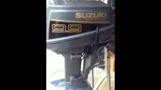 99 hp Suzuki outboard motor model DT99C demo [upl. by Nosneb965]