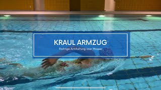 Kraul Armzug  gezielte Übung wie du effektiver und schneller Kraul Schwimmen kannst [upl. by Dumas]