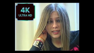 Avril Lavigne  Interview 2003 Remastered 4k [upl. by Hsirap120]